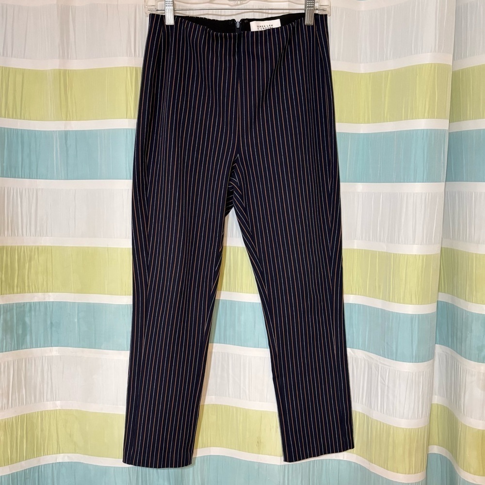 Derek Lam 10 Crosby Striped Back Zip Skinny Pants Sz 6 - Picture 8 of 8